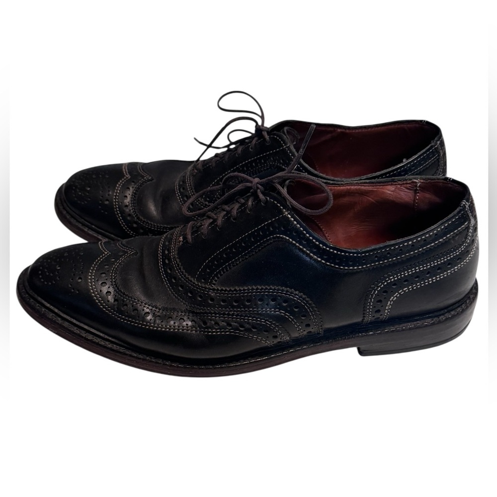 Vintage Allen Edmonds High End Men’s 10 Black Leather Oxford Dress Shoes
